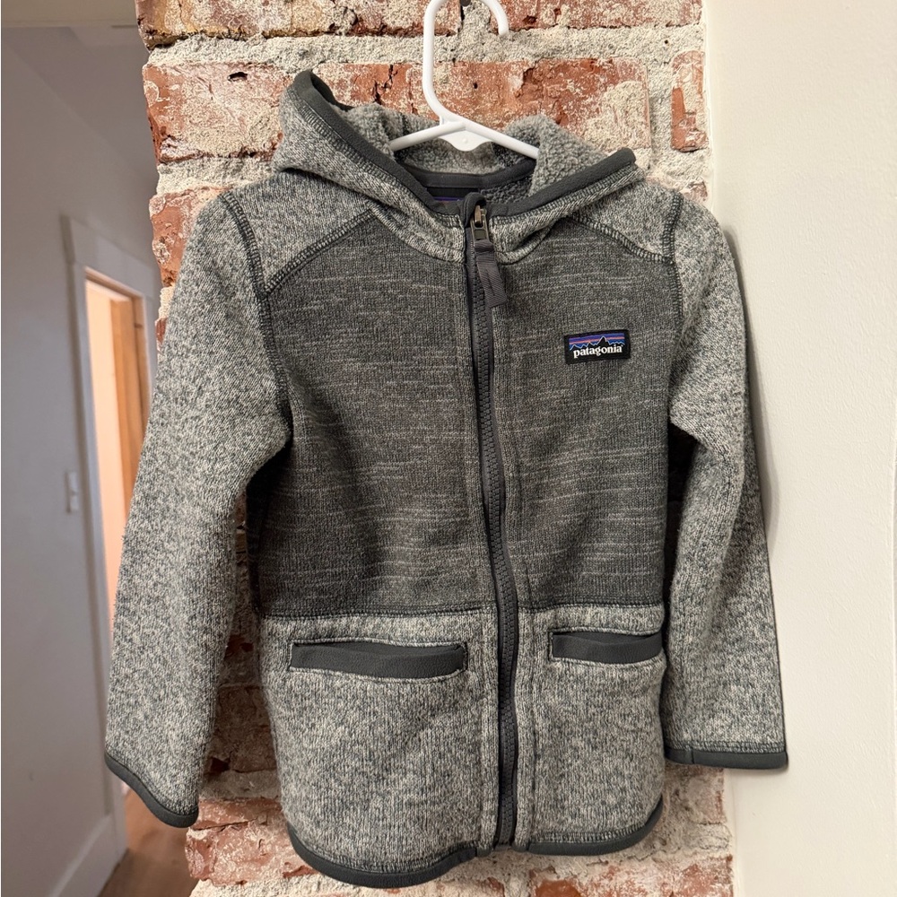 Patagonia Kids Charcoal and Heather Hoodie Better Sweater